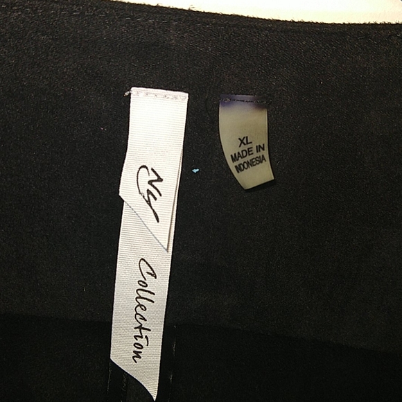 NY Collection Black Drop Front Blazer Jacket sz XL - Picture 3 of 13